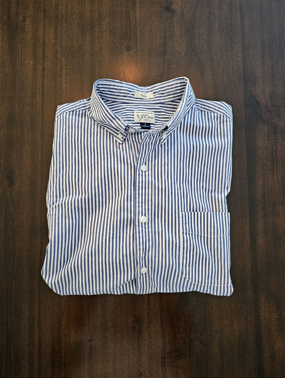 J Crew Striped Slim Fit Shirt
